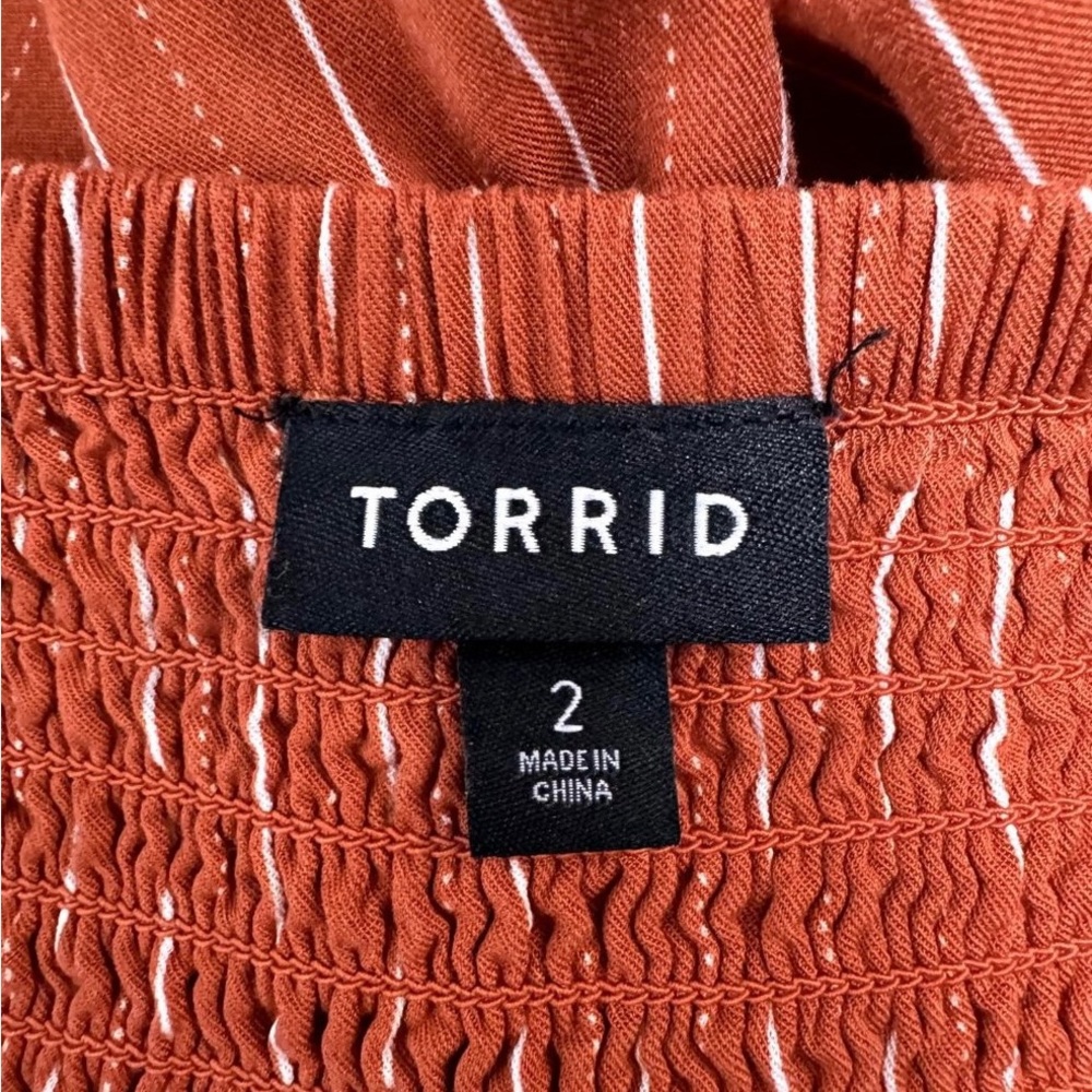 Torrid pinstripe jumpsuit Size 2 - Picture 6 of 6